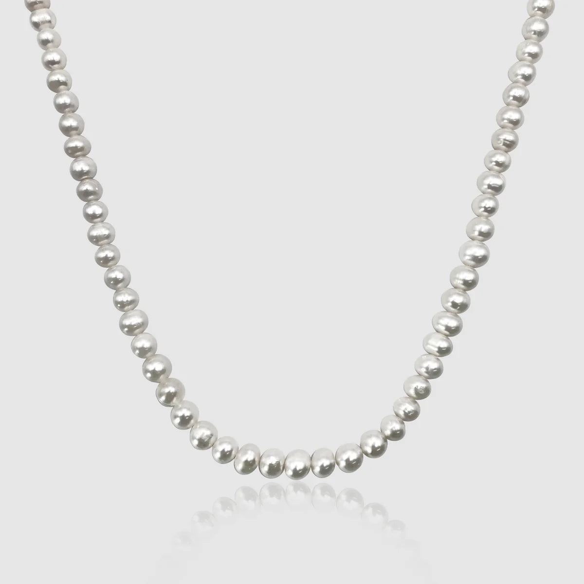 Rounded Pearl Necklace