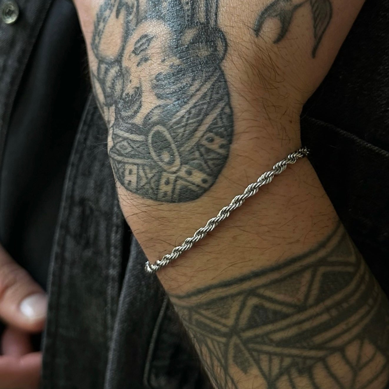 Rope Bracelet (Silver) 3mm