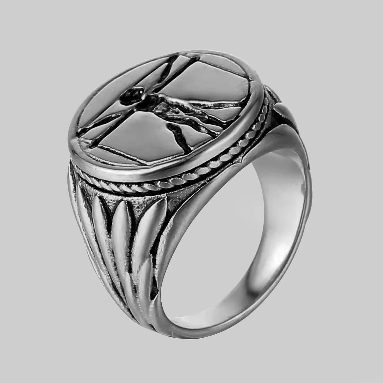 Silver Vitruvian Ring