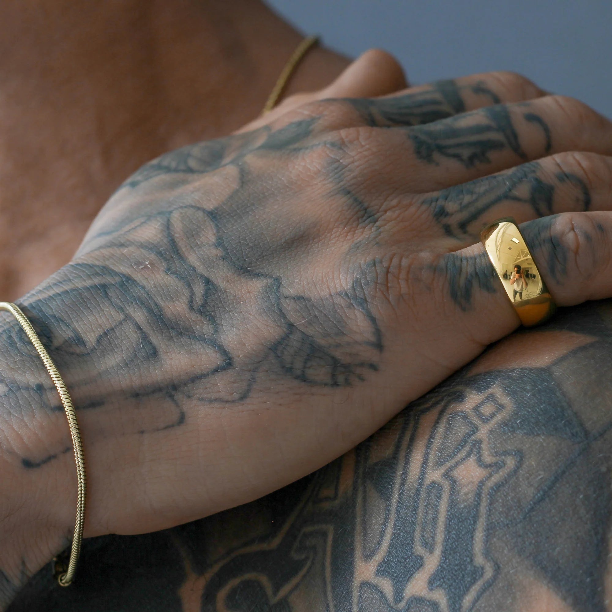Gold Rounded Band