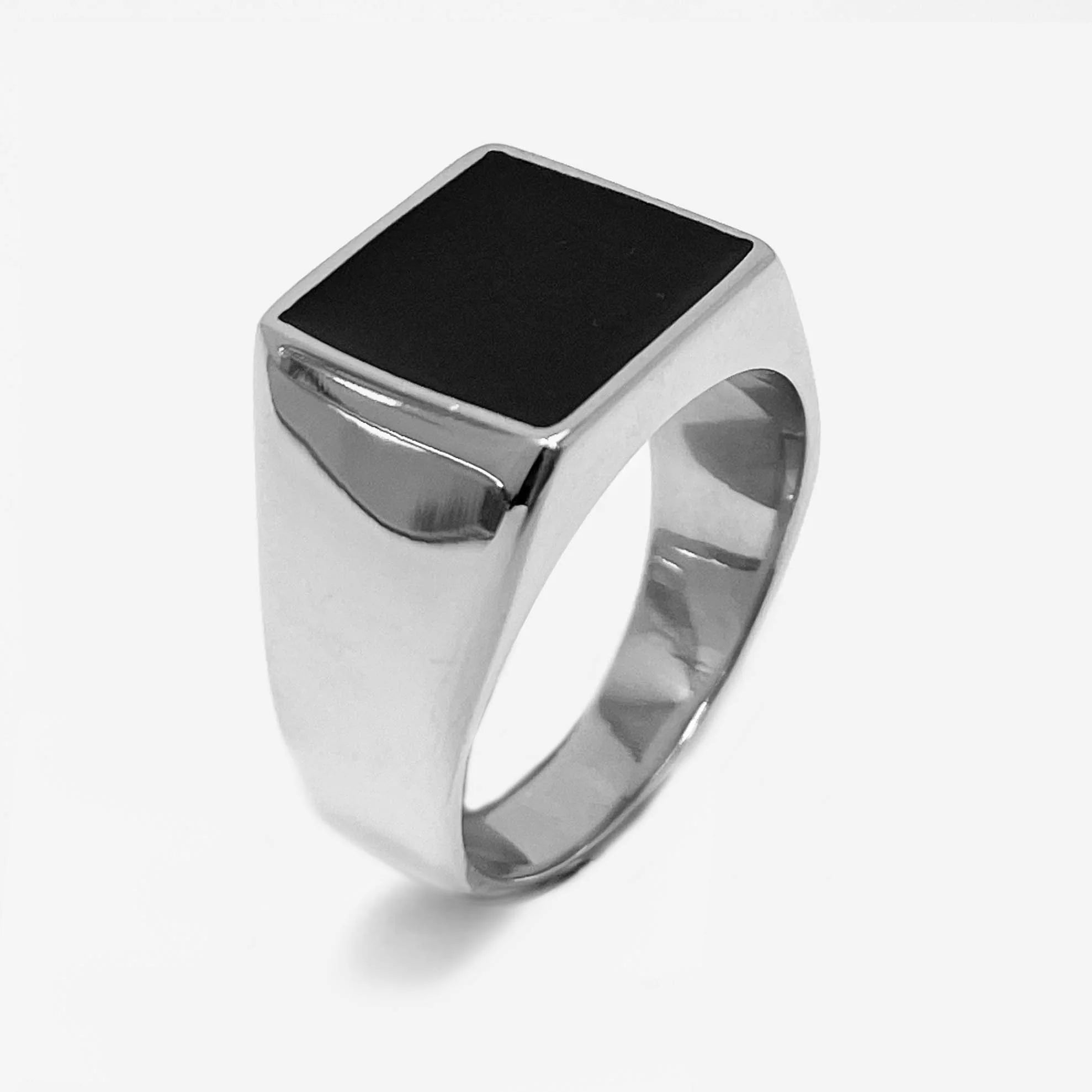Silver Onyx Ring