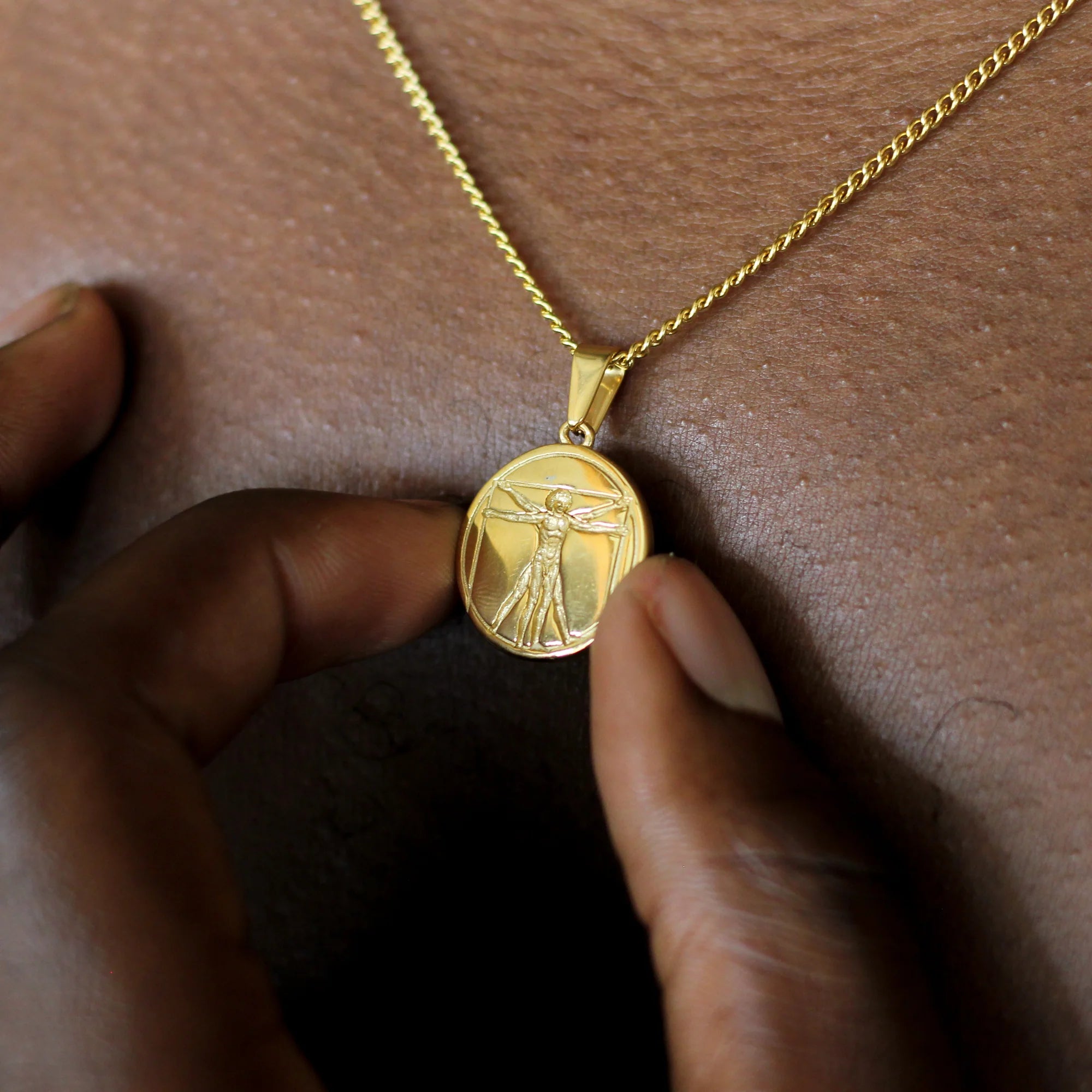 Vitruvian Man (Gold)