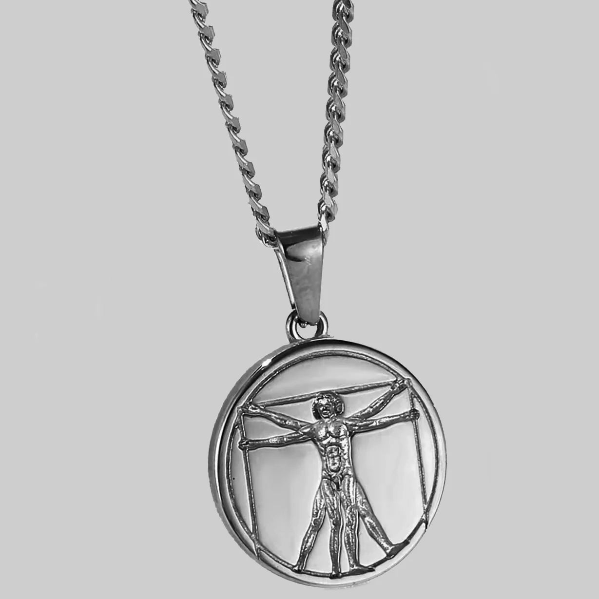 Vitruvian Man (Silver)