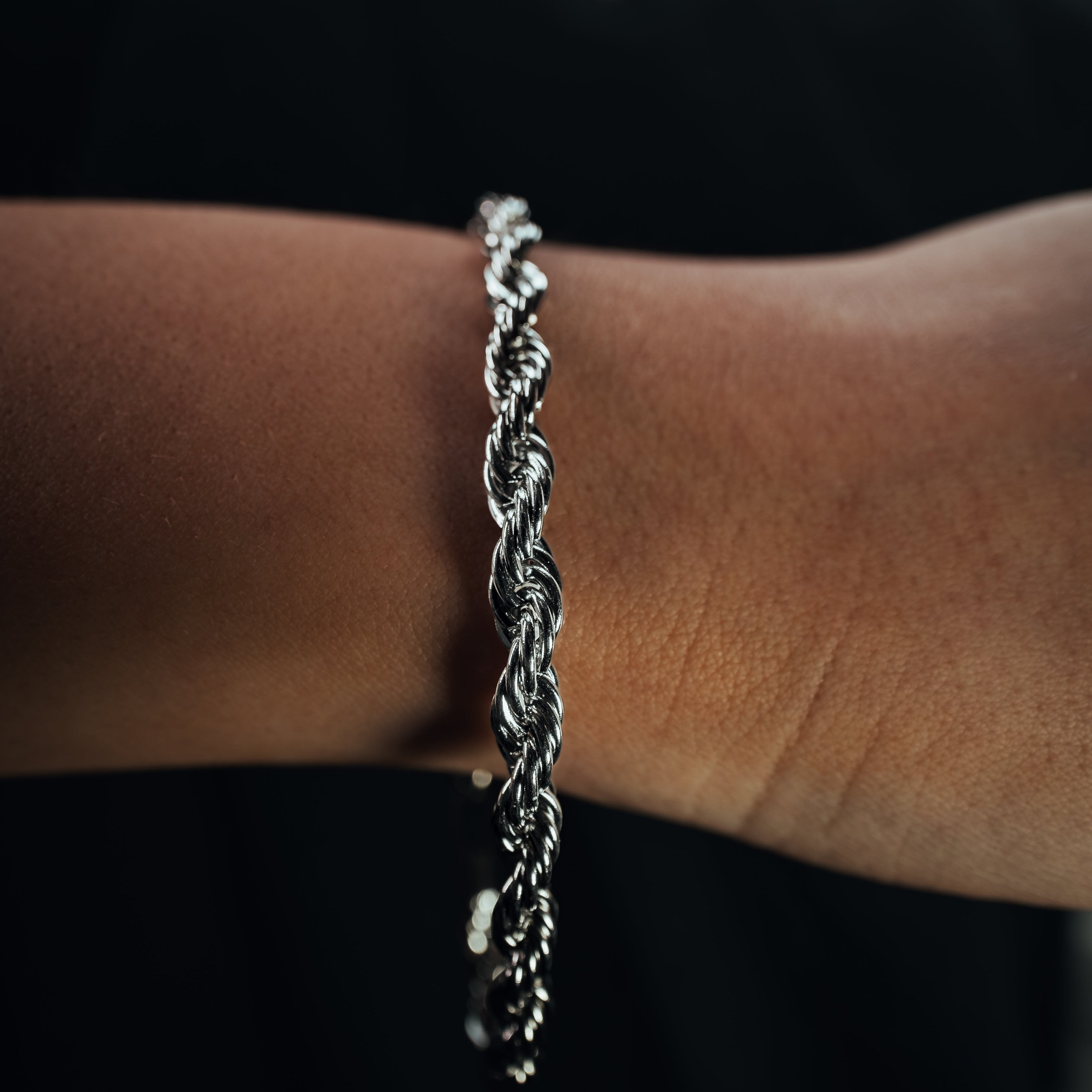 Rope Bracelet (Silver) 5mm