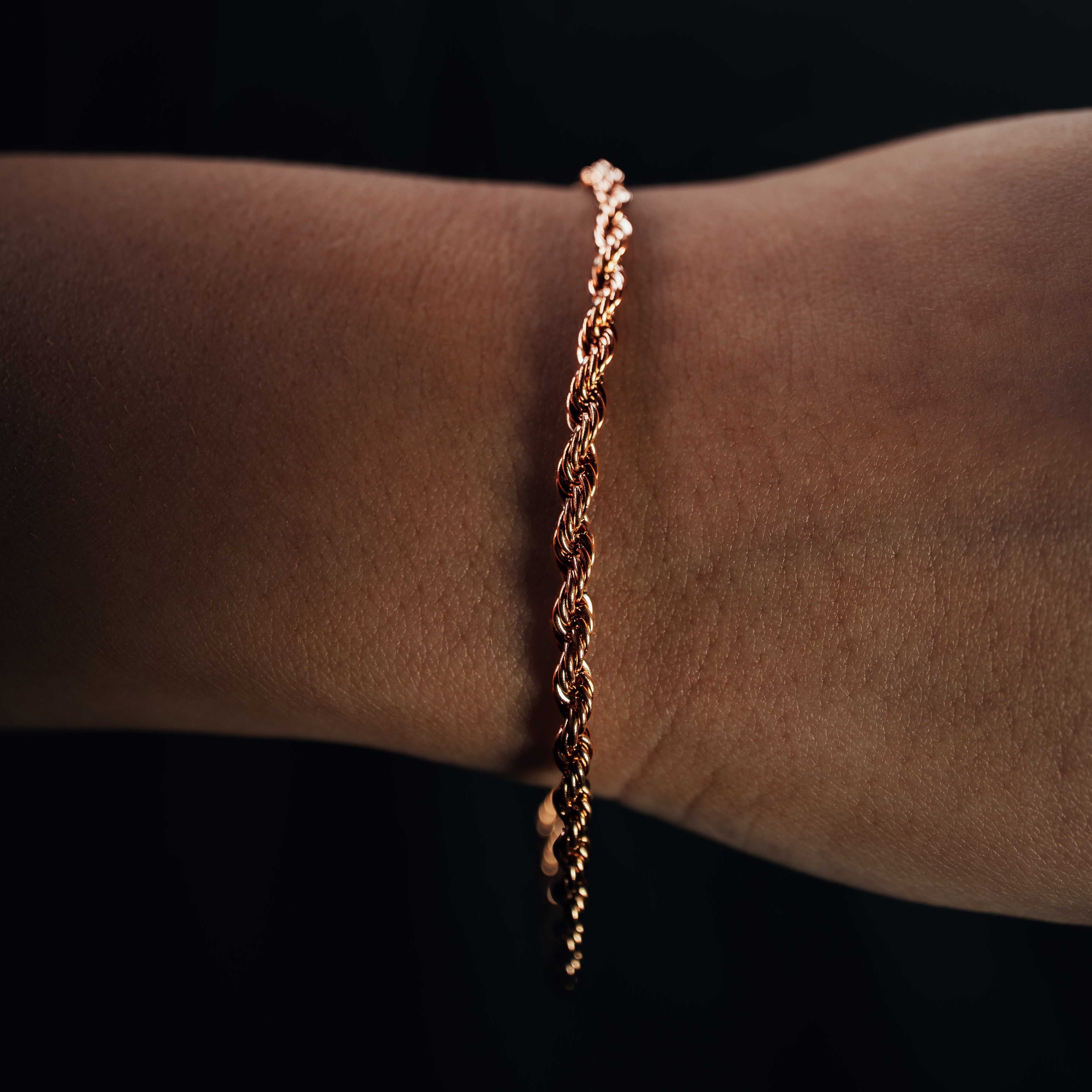 Rope Bracelet (Rose Gold) 3mm