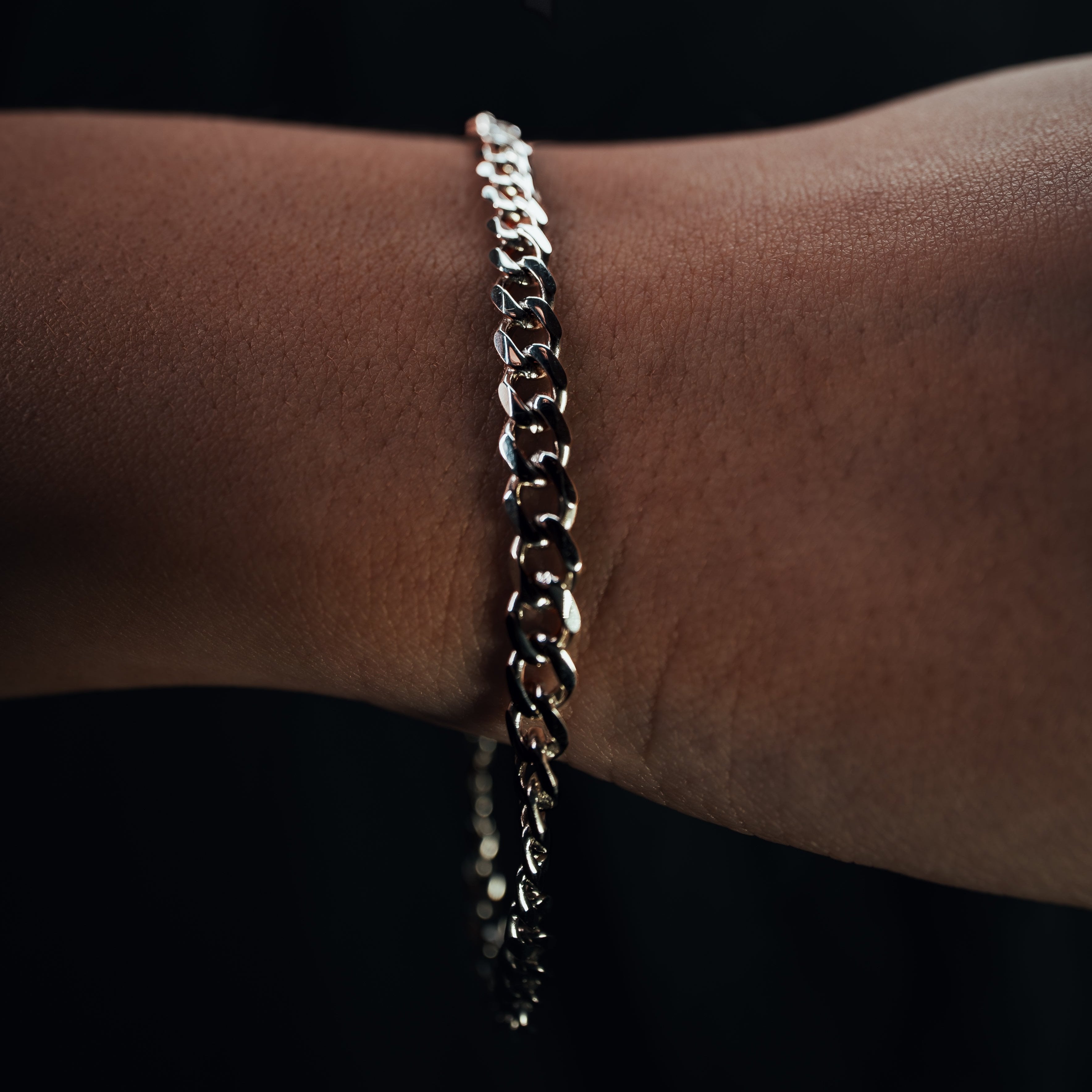 Cuban Bracelet (Silver) 4mm