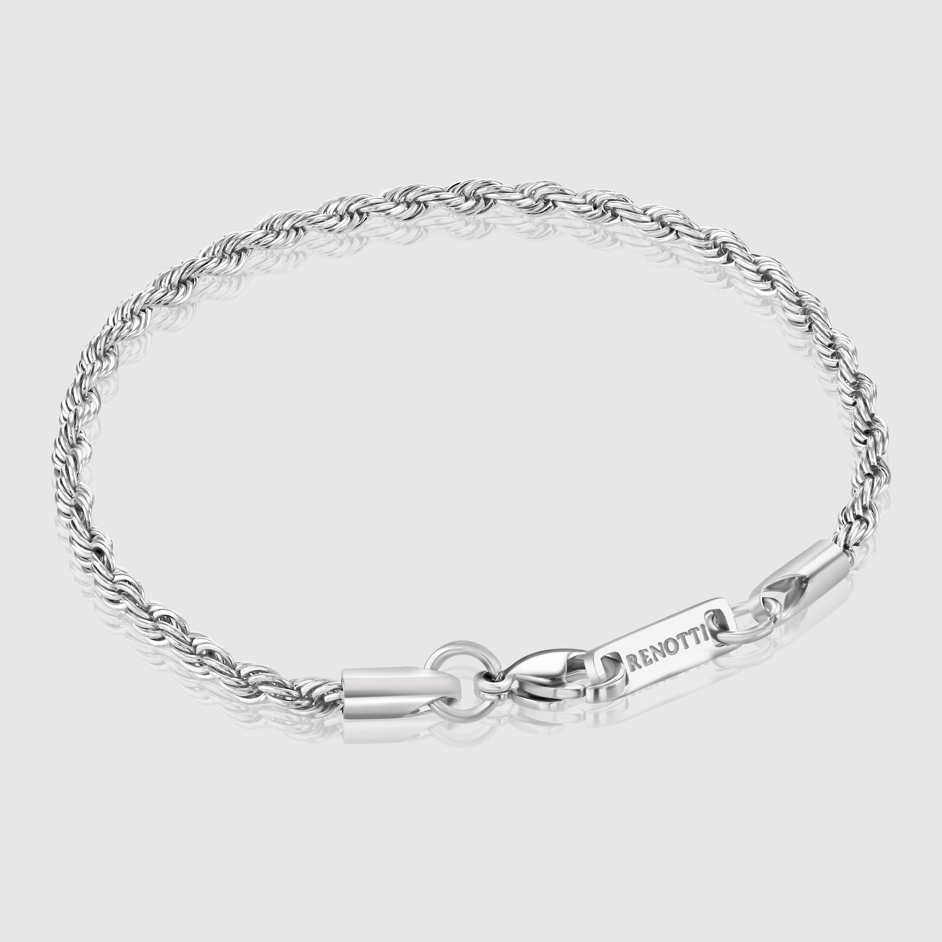 Rope Bracelet (Silver) 3mm