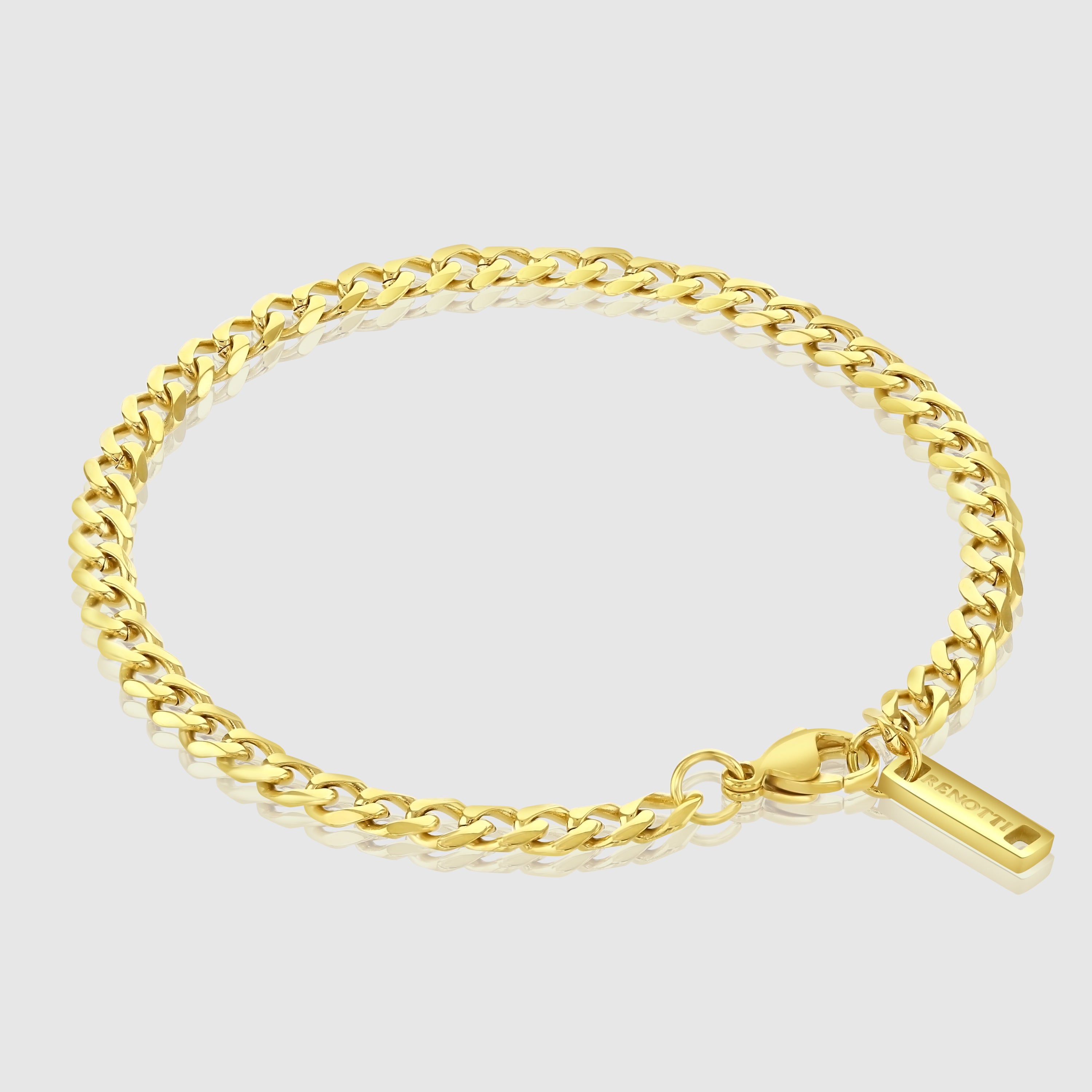 Cuban Bracelet (Gold) 4mm